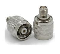 Connettore TNC a SMA RP-SMA Adattatore coassiale RF Spina maschio e jack femmina Terminali for cavi dritti in ottone da 50 ohm(RP-TNC-J to SMA-K,10PCS)