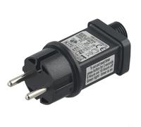 Connettore trasformatore 31 V per illuminazione natalizia, 31 V 6 W LED trasformatore spina con timer, funzione di memoria, 8 modalità IP44, adattatore di alimentazione impermeabile per luci di