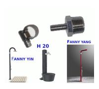 Connettore tubo Acqua Ricambio Originale per Docce in Resina ARKEMA compatibile coni modelli FUNNY YIN FUNNY YANG- H20 Arkema cromo