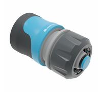 Cellfast Raccordo rapido SAFETOUCH IDEAL™ 1/2" - 5/8", Raccordo per due estremità di tubo, plastica PC/ABS, forma ergonomica, 50-622