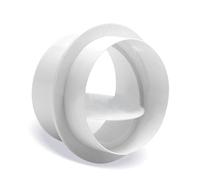 Connettore tubo di bloccanti del backdraft con condotto con backraught otturatore di backflow preventivo asciugatrice dell'adattatore in linea estrattore in linea bianco 125mm
