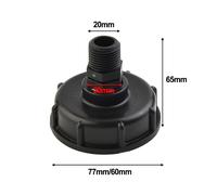 Connettore Tubo Imballaggio Plastica 1 PC 1/2\" 3/4\" 1\" 60 Mm Comod