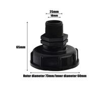 Connettore Tubo Imballaggio Plastica 1 PC 1/2\" 3/4\" 1\" 60 Mm Comod