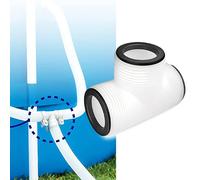 Connettore tubo piscina TJoint per pompe Intex e piscina con tre anelli a L