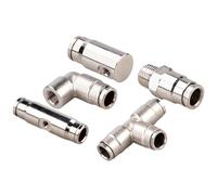 Connettore ugello - Accoppiamento Nebulizzazione,Connettori a gomito, T e diritto in per atomizzazione in sistemi idrici per serre esterne