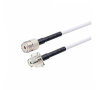 Connettore UHF maschio PL259 a femmina UHF SO239 Cavo RG58 Coassiale Estensione antenna a treccia(UHF F to UHF PF,15CM)