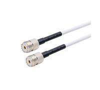 Connettore UHF maschio PL259 a femmina UHF SO239 Cavo RG58 Coassiale Estensione antenna a treccia(UHF F to UHF F,50CM)