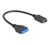 Connettore USB a 19 pin tipo A con chiave USB tipo E, Adattatore Nero/Blu