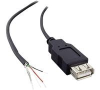 Connettore USB A 2.0 con estremità del cavo aperta Giunto dritto Connettore USB