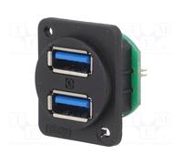 Connettore: USB A lista con pioli USB 3.0 presa doppie