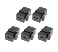 Connettore USB C tipo C Keystone Jack per piastra a muro pannello di uscita nero