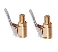 Connettore Valvola Pneumatica,6mm/8mm Air Chuck Pneumatico per Auto Adattatore a sgancio rapido in Ottone Clip-on, per Gonfiatori Pompa d'Aria Compressore Macchina (Thread 8mm 2pcs)