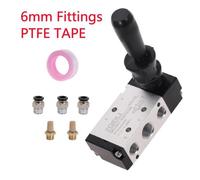 Connettore Valvola Pneumatica Comando Leva Manuale Silenziatore Funzionante 4H21