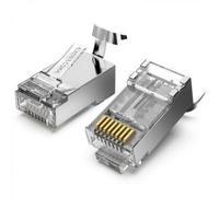Connettore Vention IDER0-10 RJ45 Cat7 Oro Trasparente 10 Pezzi Connettore Vention IDER0-10 RJ45 Cat7 Oro Trasparente 10 Pezzi