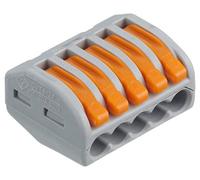 Connettore Wago 222-415, blocco per morsetti con leve a 5 ingressi, confezione da 5.