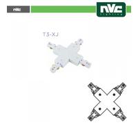 Connettore X Binario Monofase Bianco per Sistemi d'Illuminazione LED