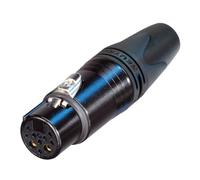 Neutrik NC10FXX-14-B Connettore XLR Giunto dritto Numero Poli (num): 10 Nero 1