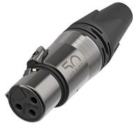 Connettore XLR A 3 Poli, 50° Anniversario, Confezione Da 100 - NC3FXX-50-D