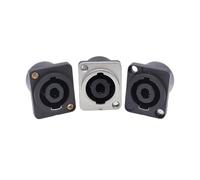 Connettore XLR a 4 pin per montaggio a pannello, presa jack femmina, adattatore per cavo audio e video (tipo B, 10 pezzi)