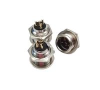 Connettore XLR Aviation da 3/4/5/6 pin, spina femmina, presa maschio, lega di zinco + pin in rame for collegamento video microfono MIC(Male Socket,5pcs,3P)