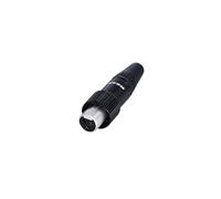 Connettore XLR femmina, numero di poli dritti: 3 Nero Rean AV RT3FCT-B 1 pz.