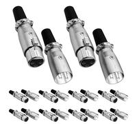 Connettore XLR maschio-femmina a jack audio da 1/4 di pollice a 3 pin