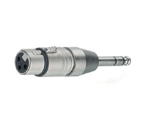 Connettore XLR maschio/jack femmina stereo 6.3 mm