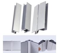 Connettore zoccolo a 90 gradi, striscia di base flessibile in alluminio per mobili da cucina e mobili, adattatore angolare argento per battiscopa