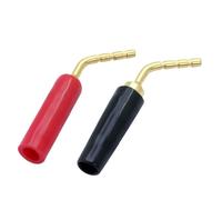 Connettori a banana con pin a banana da 4 pezzi/2 paia for cavi for altoparlanti musicali placcati in oro