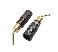 Connettori a banana Spina Placcato Oro Altoparlanti Per Altoparlanti Piastra A Parete Filo Home Theater Audio Video Adattatore Banana