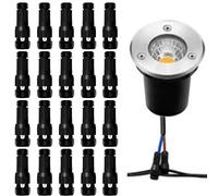 Connettori a bassa tensione - 20/40 pezzi | Pratici connettori per cavi per l'illuminazione del giardino | Sostituzione per collegamenti di illuminazione su terrazze, vialetti, strade, cortili o stagn