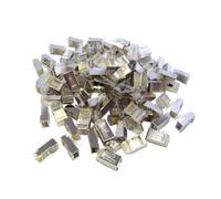 Connettori a crimpare RJ45 CAT6 per cavo incrociato, 8P8 C, 100 pezzi