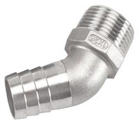Connettori a gomito, connettore a esagonale da 45 gradi, 1/4" 3/8" 1/2" 3/4" 1" 1-1/4" maschio a 6 mm 8 10 15 20 25 32 portagomma(DN15*12MM)