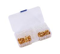 Connettori a proiettile, terminali a proiettile, 120 pezzi in ottone da 3,5 mm Terminale per connettore a proiettile maschio e femmina con copertura isolante