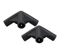 Connettori a quattro vie per tenda da bagno all'aperto, giunto connettore asta di supporto, 2 accessori doccia a 120° a 4 vie per viaggi e campeggio