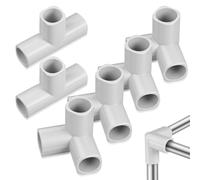 Connettori a Tre Vie per Recinto Ragazzo Ragazza 6 Pezzi 22mm | Acciaio, Plastica e Pe, Sostituzione senza Attrezzi, per Box Gioco e Pannelli Cancello