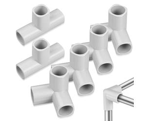 Connettori a Tre Vie per Recinto Ragazzo Ragazza 6 Pezzi 22mm | Acciaio, Plastica e Pe, Sostituzione senza Attrezzi, per Box Gioco e Pannelli Cancello