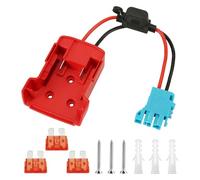 Connettori Cablaggio, Adattatore Batteria per Attrezzi per Ruote Motrici con Fusibili, Vite, Tappo in Gomma Sostituzione Kit Cablaggio Compatibile con Peg-Perego