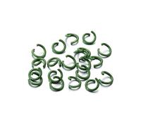 connettori circolari, 100 pezzi/lotto 1,2x8 mm anelli di congiunzione in metallo colorato connettore for gioielli fai da te accessori for la creazione(Green7)