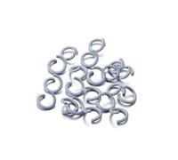 connettori circolari, 100 pezzi/lotto 1,2x8 mm anelli di congiunzione in metallo colorato connettore for gioielli fai da te accessori for la creazione(G2)