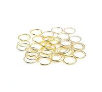 connettori circolari, 3 4 5 6 7 8 10 12 mm 200 pezzi/lotto anelli di congiunzione aperti singoli in metallo for gioielli fai da te; for la creazione di gioielli artigianali(18K Gold,12mm 200pcs)