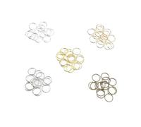 connettori circolari, 3 4 5 6 7 8 10 12 mm 200 pezzi/lotto anelli di congiunzione aperti singoli in metallo for gioielli fai da te; for la creazione di gioielli artigianali(Mix,3mm 200pcs)