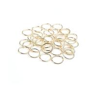 connettori circolari, 3 4 5 6 7 8 10 12 mm 200 pezzi/lotto anelli di congiunzione aperti singoli in metallo for gioielli fai da te; for la creazione di gioielli artigianali(14K Gold,12mm 200pcs)