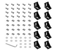 Connettori Con Profilo Metallico Rinforzato Elementi Fissaggio Connessione A 90 Gradi Per Progetti Rafforzamento Mobili Con Utensili Da Taglio Per Fresatura Installare Facilmente Staffe