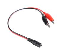 Connettori DC5.5x2.1mm a 2 coccodrilli Clip Cavo di Alimentazione Per Router LED Ventola Altoparlanti 26cm Supporta 1V 36V 2A Adattatore Luce LED