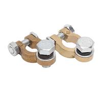 Connettori del Terminale per Batteria in Ottone 2 Pcs, Cavo Post -Batteria più Alto di Morsetto 300A Currente di Grande Corrente M10 a Vite Singola per Automobili