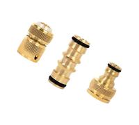 Connettori di prolunga per tubi in ottone a prova di perdite, 1,3 cm, per la maggior parte dei rubinetti, valvole e tubi dell'acqua, raccordi in ottone da giardino