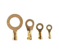 Connettori di terminazione circolare, Connettore for cavi isolato ad anello, 100 pezzi M3-M10 terminali ad anello occhielli terminali a crimpare in rame(M4)