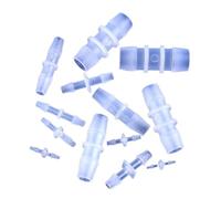 Connettori diretti in plastica PP da 1,6 ~ 15,8 mm, per acquario, pompa ad aria, aeratore, tubo per irrigazione a pagoda, 5 ~ 200 pezzi (2,4 x 2,4 mm, 5 pezzi)