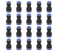 Connettori Diritti a Spinta, 20 Pezzi, Resistenti e Facili da Installare, Funi per Tubo PU, 12-16mm - Alta Resistenza alla Pressione, Design Rotante a 360°, Ideali per Sistemi